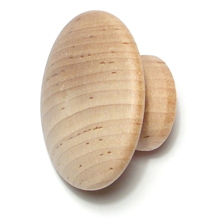 Midwest Fastener 1-3/4" Birch Wood Round Top Knobs 5PK 08906